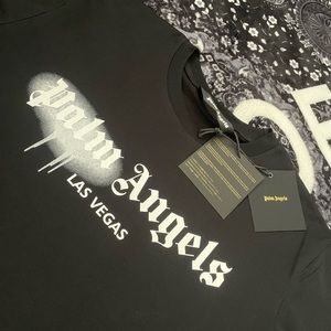 Palm Angels Black Shirt Las Vegas Edition